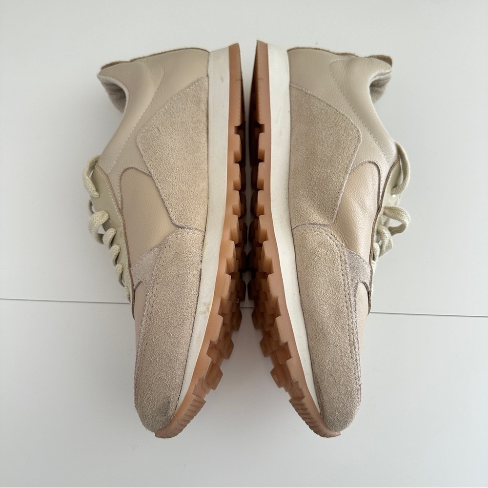 Yosi Samra Women's Paige Sneakers in Taupe Multi Cream Tan Color sz 10 - Picture 12 of 15